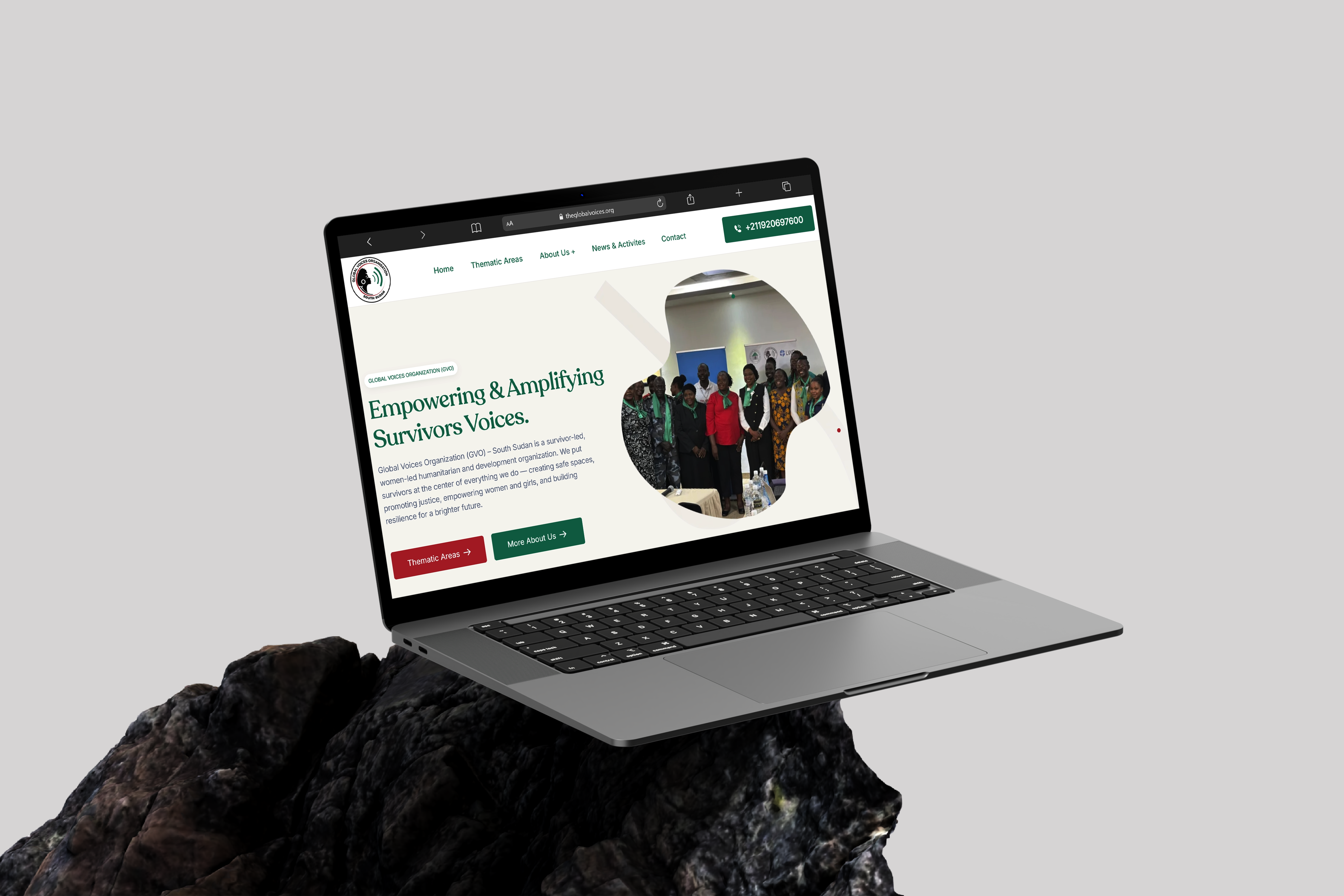 Global Voices Organization South Sudan Website